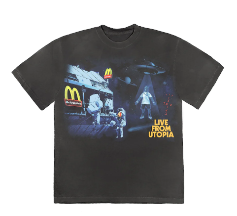 Playera Travis Scott x McDonald's Live From Utopia